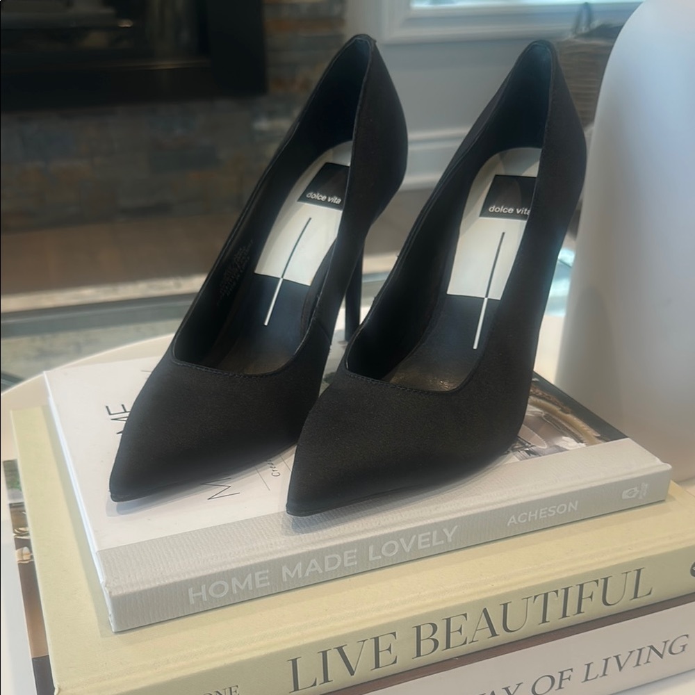 Dolce Vita Black Suede Heels